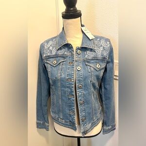 Brand new with tag style and company denim jacket size XS